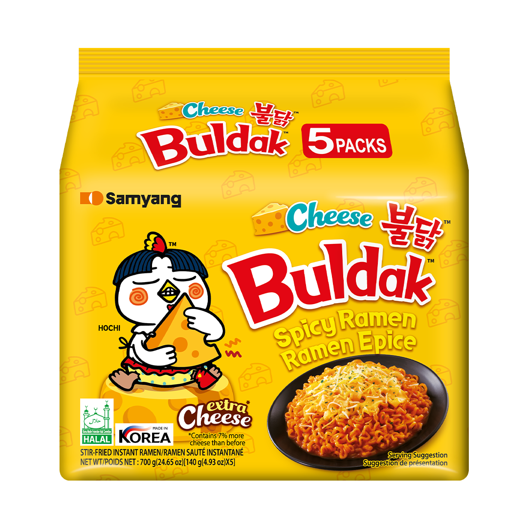 Samyang Buldak Cheese Hot Chicken Flavor Ramen 5pcs